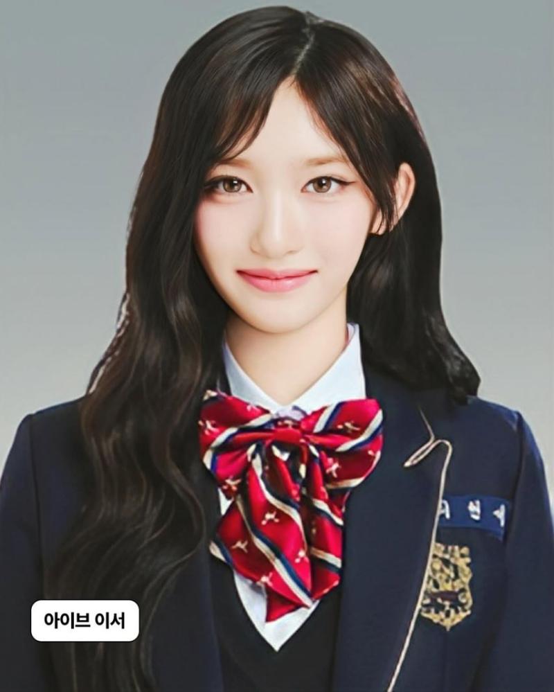 아이브 이서, 이즈나 유사랑, 트리플에스 채원, 해린, 수민(한림예고 졸업사진)