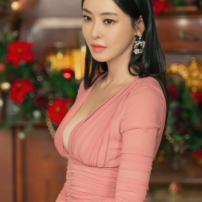 이다희 핑크 원피스 노브