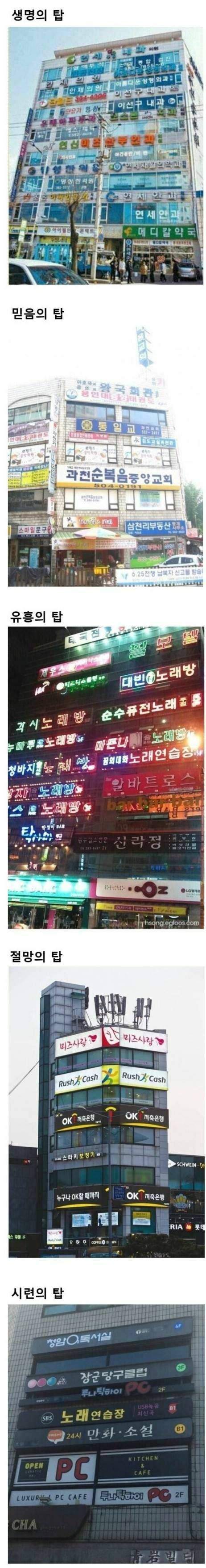 대한민국 전설의 5대 탑