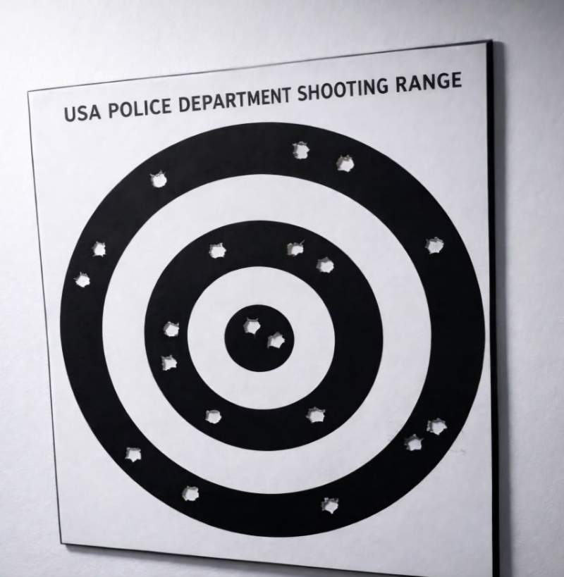 미국 경찰들의 사격 연습?