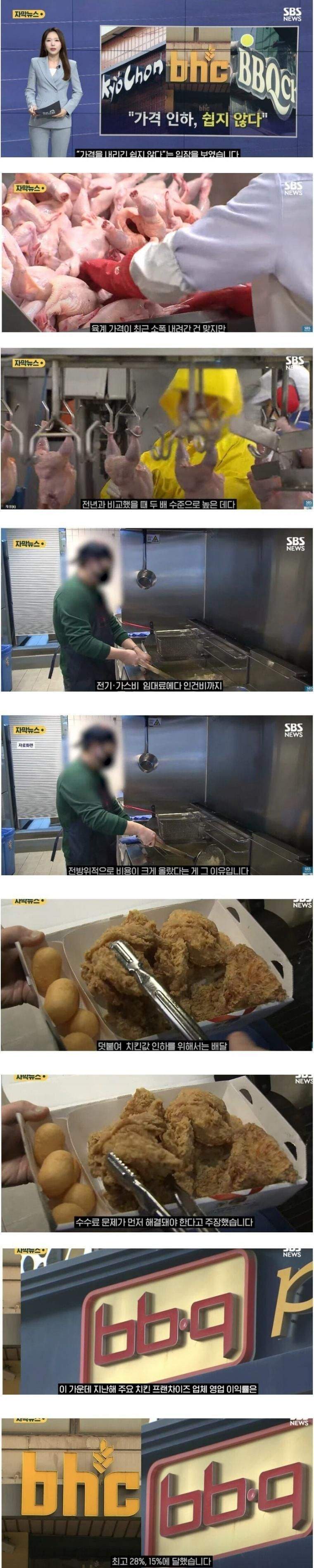 치킨값 내리기 쉽지 않는 이유
