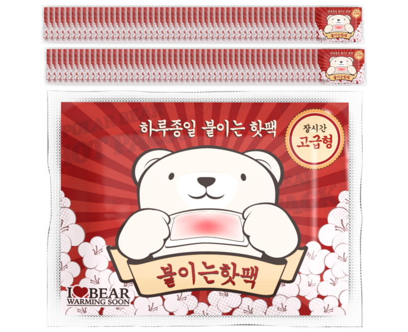 곰도리 부착형 하루종일 장시간 고급형 핫팩