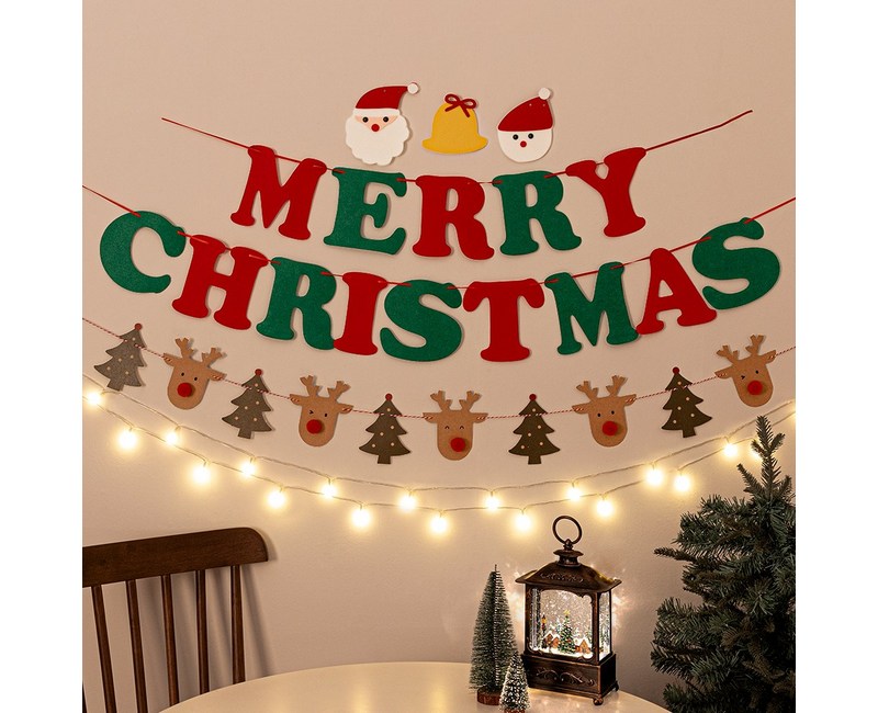 크리스마스 루돌프 가랜드 앵두전구 3종 세트