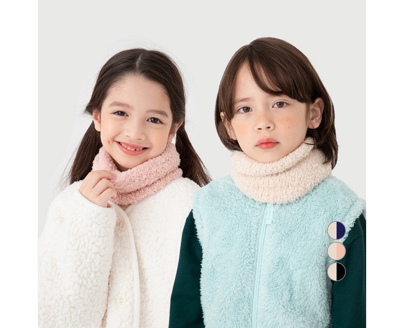 베이스알파에센셜 아동 보들보들 넥워머 2매입 세트