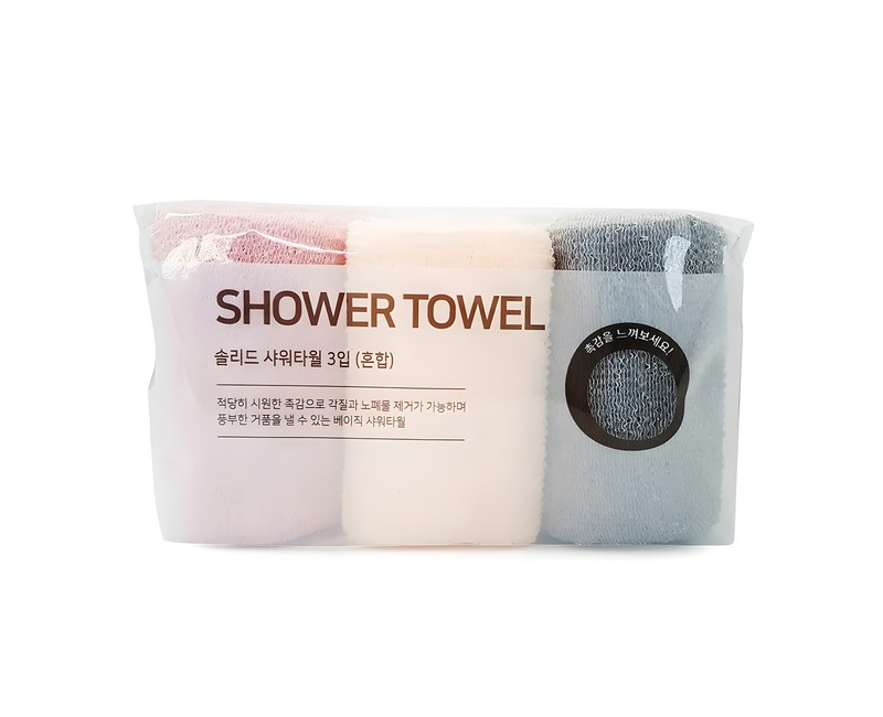 생활미소 솔리드 샤워타월
