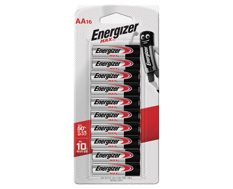 에너자이저 알카라인 맥스 AA 건전지