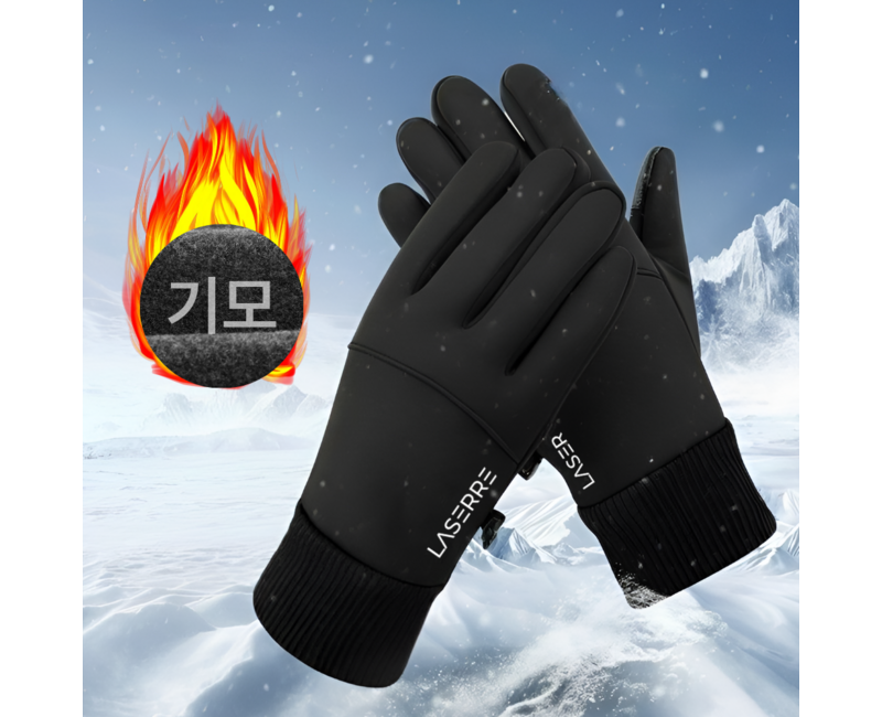 라세르 스마트폰 터치 기모 스포츠 방한 장갑