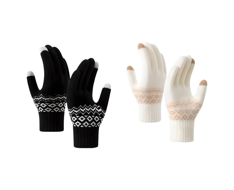 해피제이 스마트 터치 털 장갑 양손착용 2세트