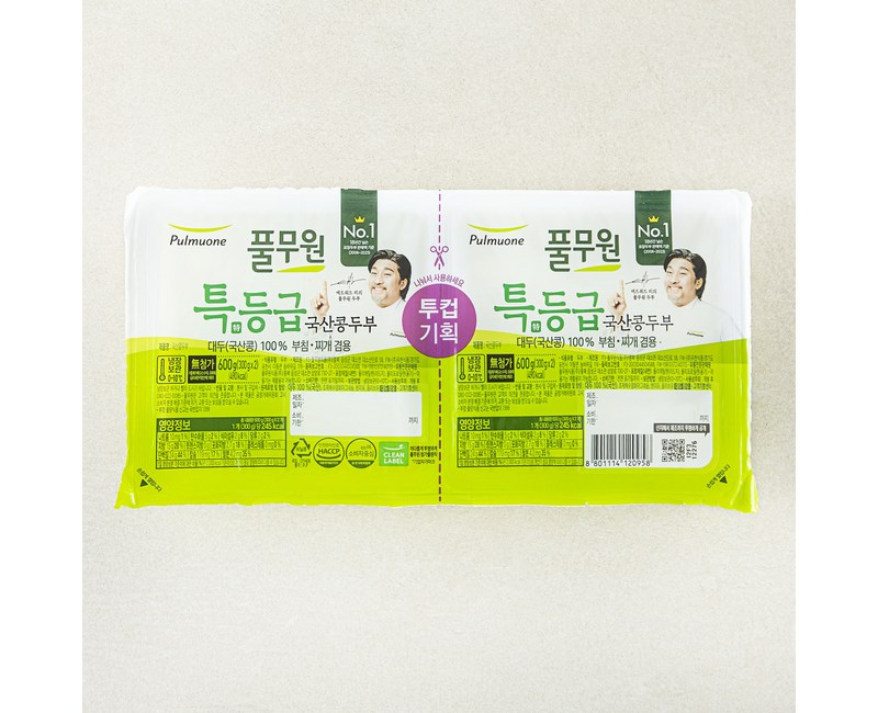 풀무원 특등급 국산콩 두부 부침찌개 겸용