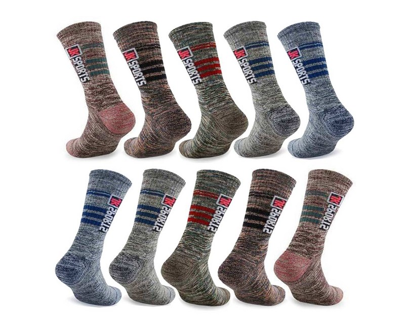 마마로 남녀 이중바닥 등산양말 장목 10켤레