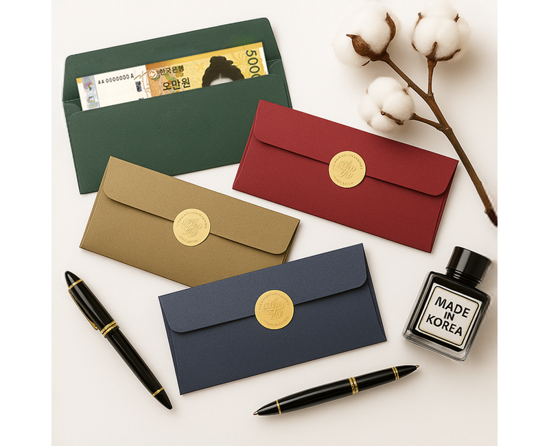 모더너리 용돈봉투 8매 + 스티커 8매 세트