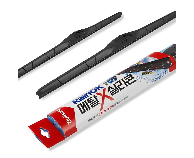 불스원 RainOK 메탈 실리콘 와이퍼 운전석 + 조수석 세트