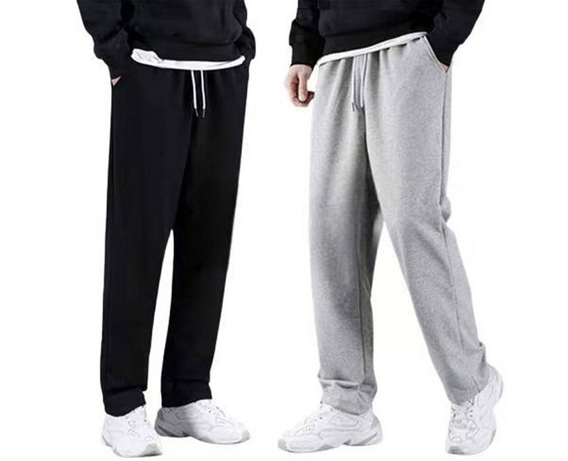 2장세트 남녀공용 고급 컴포트 면 춘추 츄리닝바지 트레이닝 스트레이트 일자 팬츠
