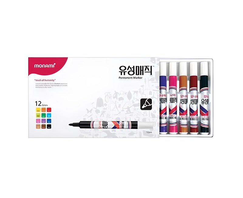 모나미 유성 매직 12색 세트