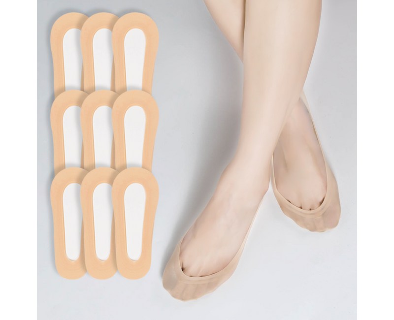 시너싹스 여성용 전체실리콘 논슬립 쿨 덧신 9켤레