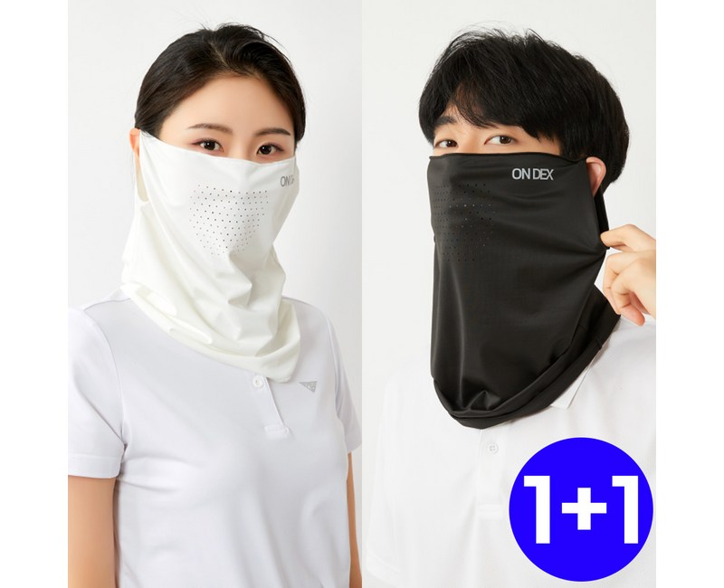 온덱스 자외선 차단 햇빛 가리개 쿨 스포츠 골프 마스크 1+1