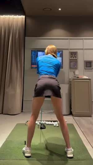 허윤나 프로 드라이버 스윙 동작