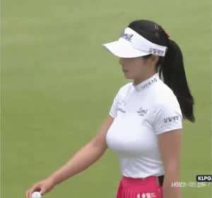 유전이라는 여자 골프 선수 - 안소현프로
