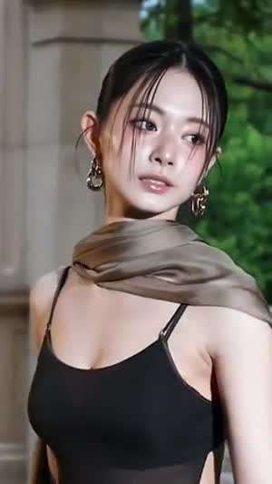 망사 시스루 속 블랙 브라 가슴골 트와이스 쯔위.mp4