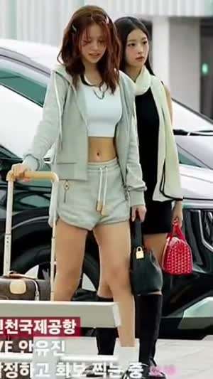 공항에서 작정하고 화보 찍는 아이브 안유진