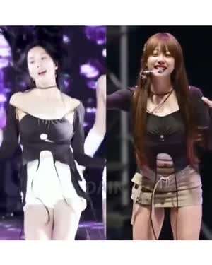 권은비 vs 지원 같은 복장 다른 느낌