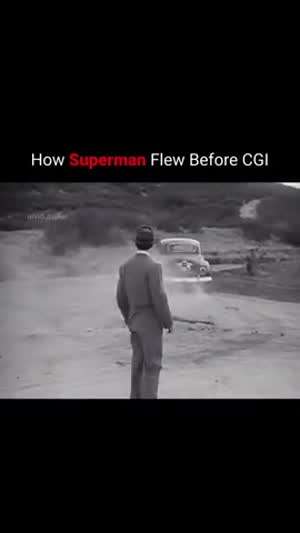 과거 수퍼맨이 날아다니던 모습