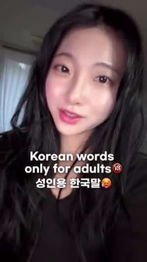 성인용 한국말 알려주는 누나