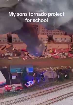 토네이도 발사기 (아들의 학교숙제)