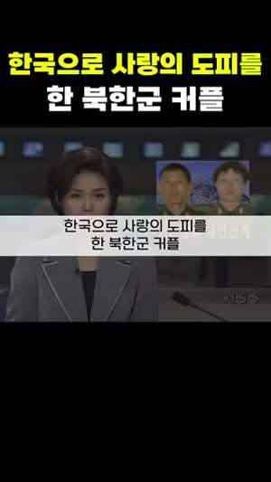 한국으로 사랑의 도피를 한 북한군 석영환 송명순 커플