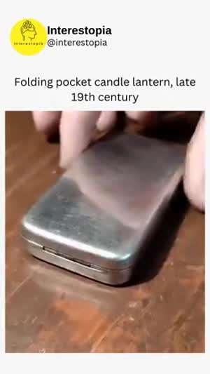 19세기 ㎢접이식 양초 렌턴
