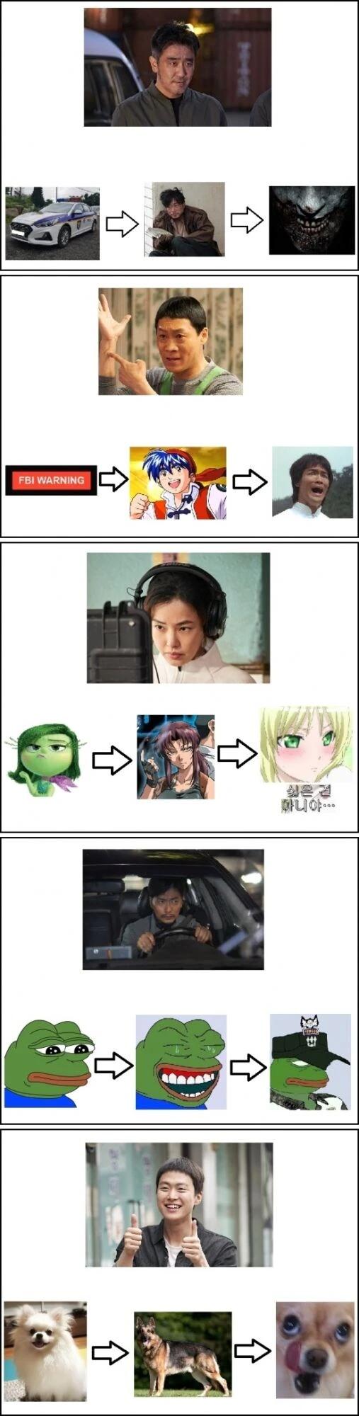 극한직업 주연들 초반 중반 후반부 이미지 변화