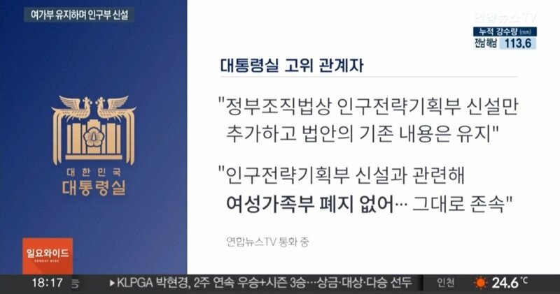 정부)여가부 폐지 공약 철회