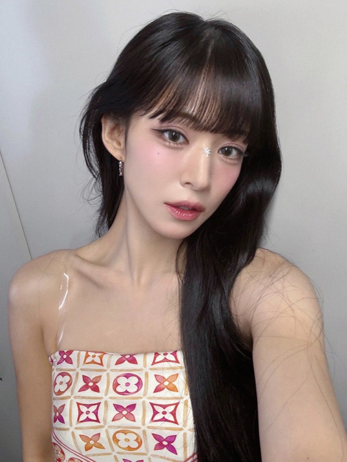 반다나 튜브탑 야드랑이 야꼽 + T팬티끈 프로미스나인 이채영 - 워터밤