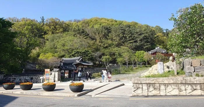 정문이 박살난 대전 한 공원의 원영적 사고