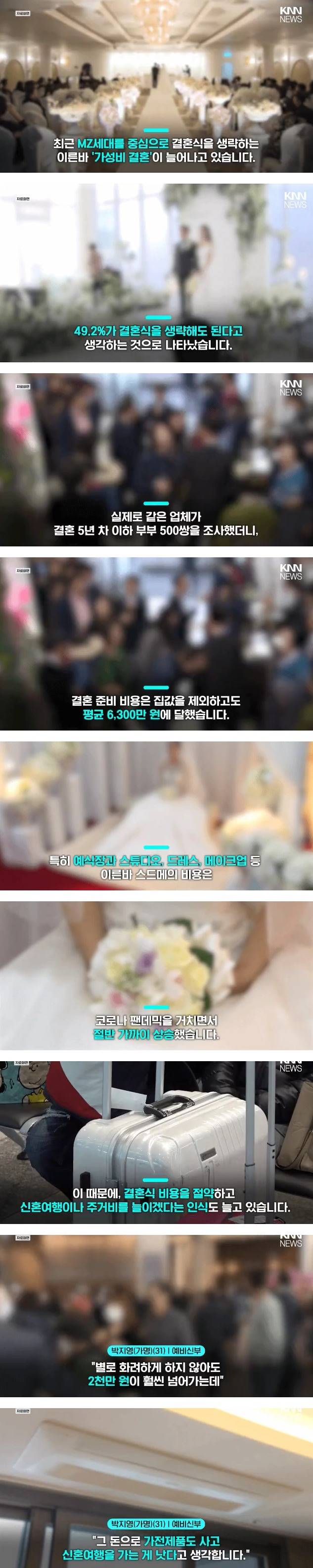 결혼식 생략하고 싶다