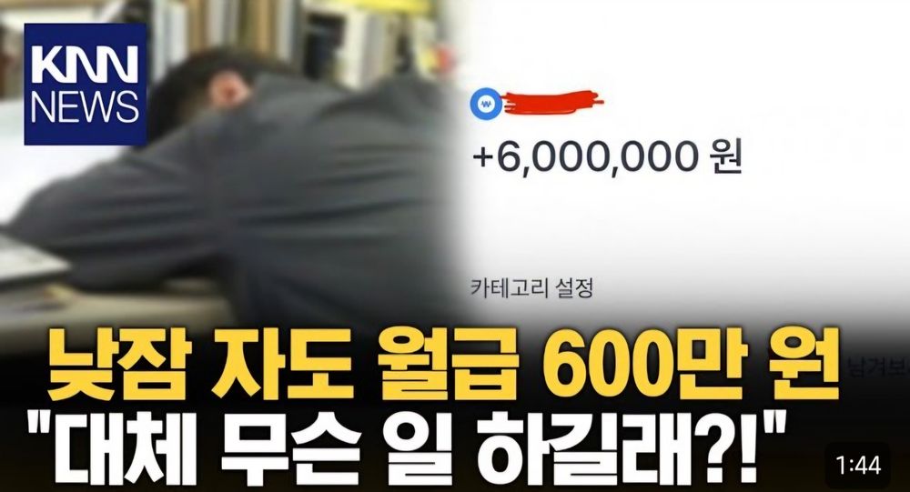 회사에서 낮잠 자고 게임해도 월급 600만원 주는 회사