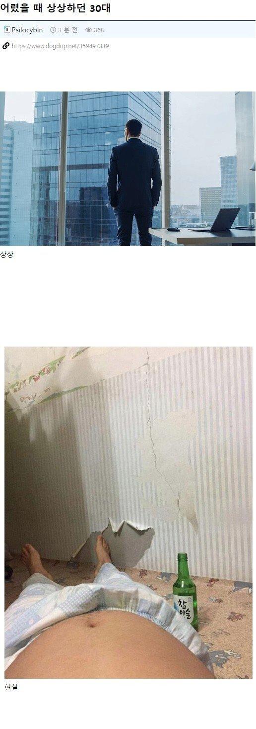 어렸을 때 상상했던 30대.