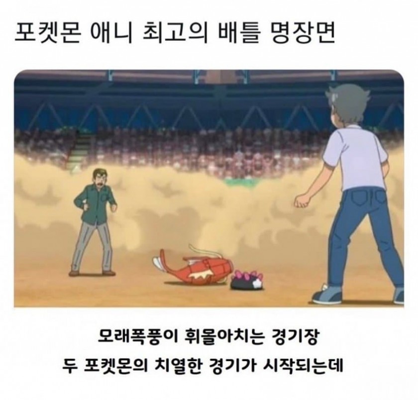 포켓몬 레전드 배틀 장면