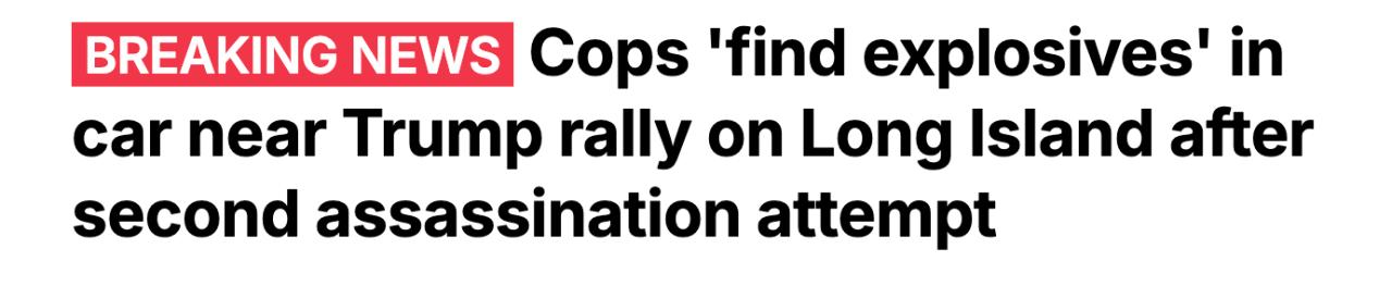 속보) 트럼프 3번째 암살시도 ㄷㄷ