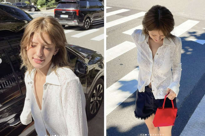 아슬아슬 보일 듯...전소미, 스타일리시한 매력 뽐내