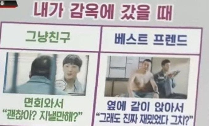 그냥 친구와 베프의 차이점