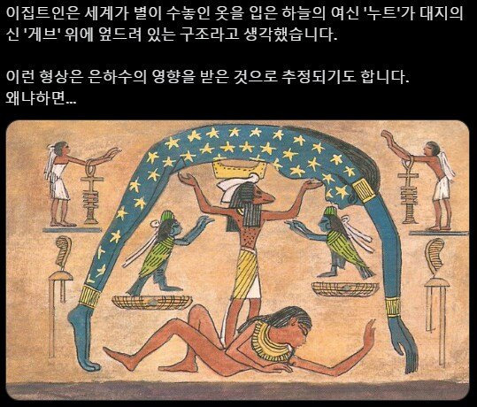 이집트 신화 속 은하수 표현