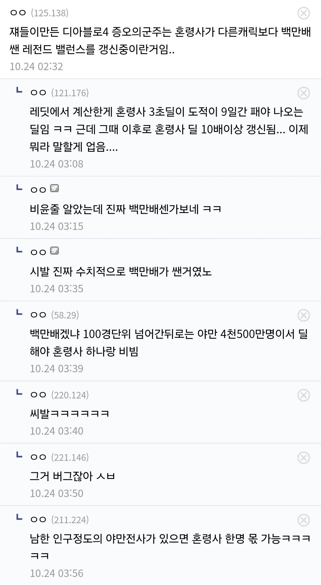 온라인게임 역사상 레전드라는 디아블로4 밸런스 상황