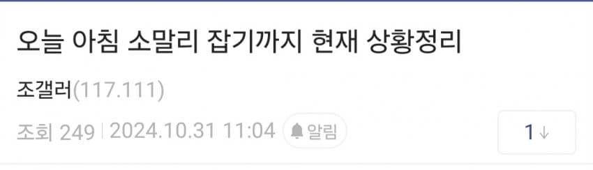 황금고블린 조니 소말리 포획 과정 ㄷㄷㄷ
