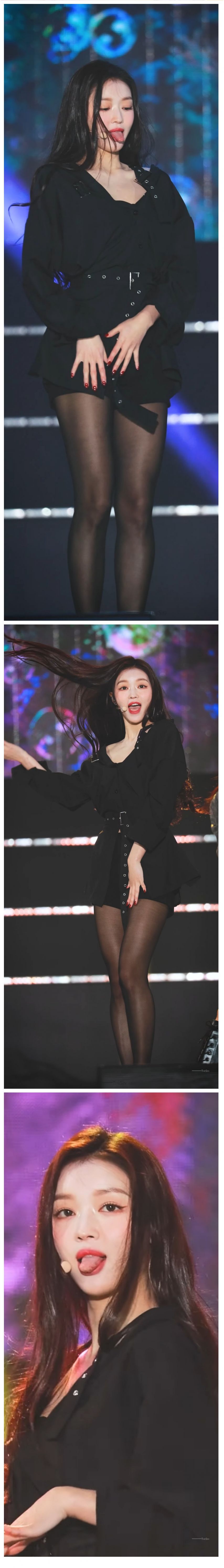 혀 빼꼼 내미는 오마이걸 유아