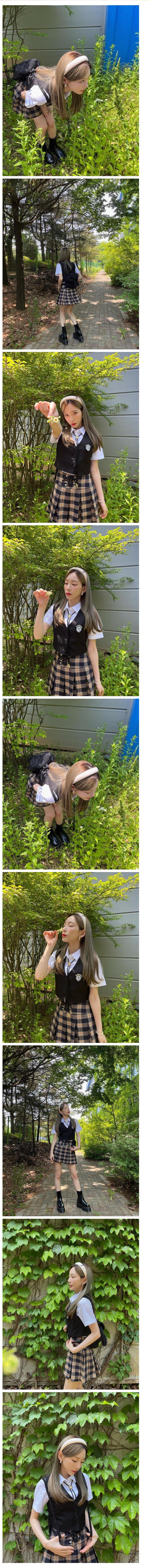 교복에 머리띠한 소녀시대 태연 미모