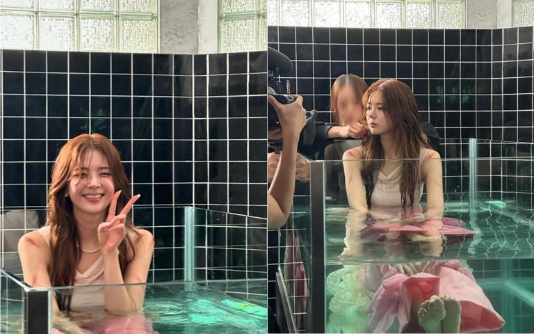 ITZY 리아, 신비로운 수중 촬영 비하인드…몽환적 매력 발산