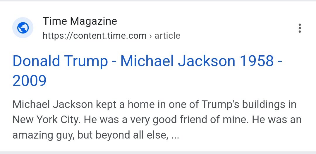 트럼프 "언론은 마이클 잭슨 죽인 공범"