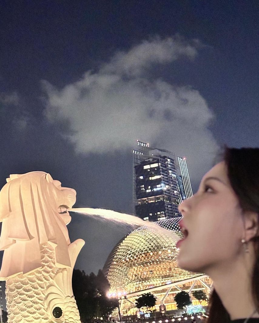 입 벌려라 사자 분수 들어간다 - 스테이씨 아이사