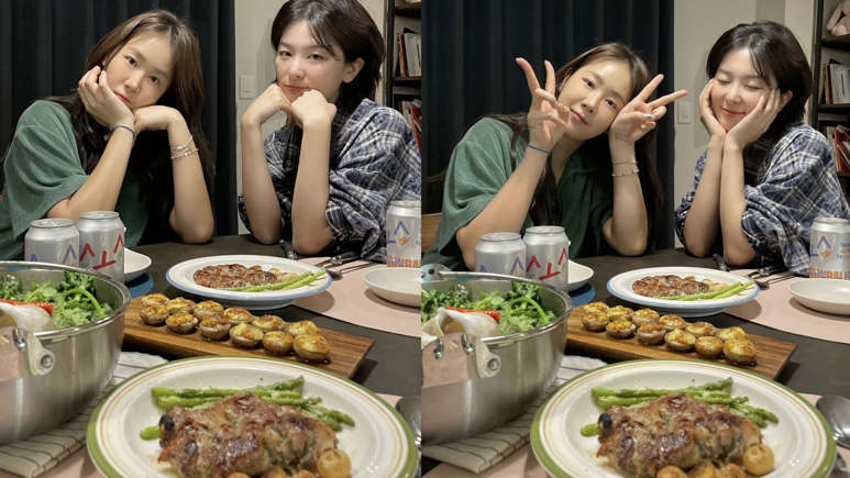 소유(33세), 슬기(30세)와 홈파티